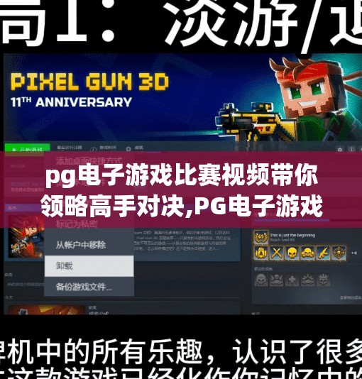 pg电子游戏比赛视频带你领略高手对决,PG电子游戏比赛视频带你领略高手对决，从热血操作到战术博弈的视觉盛宴